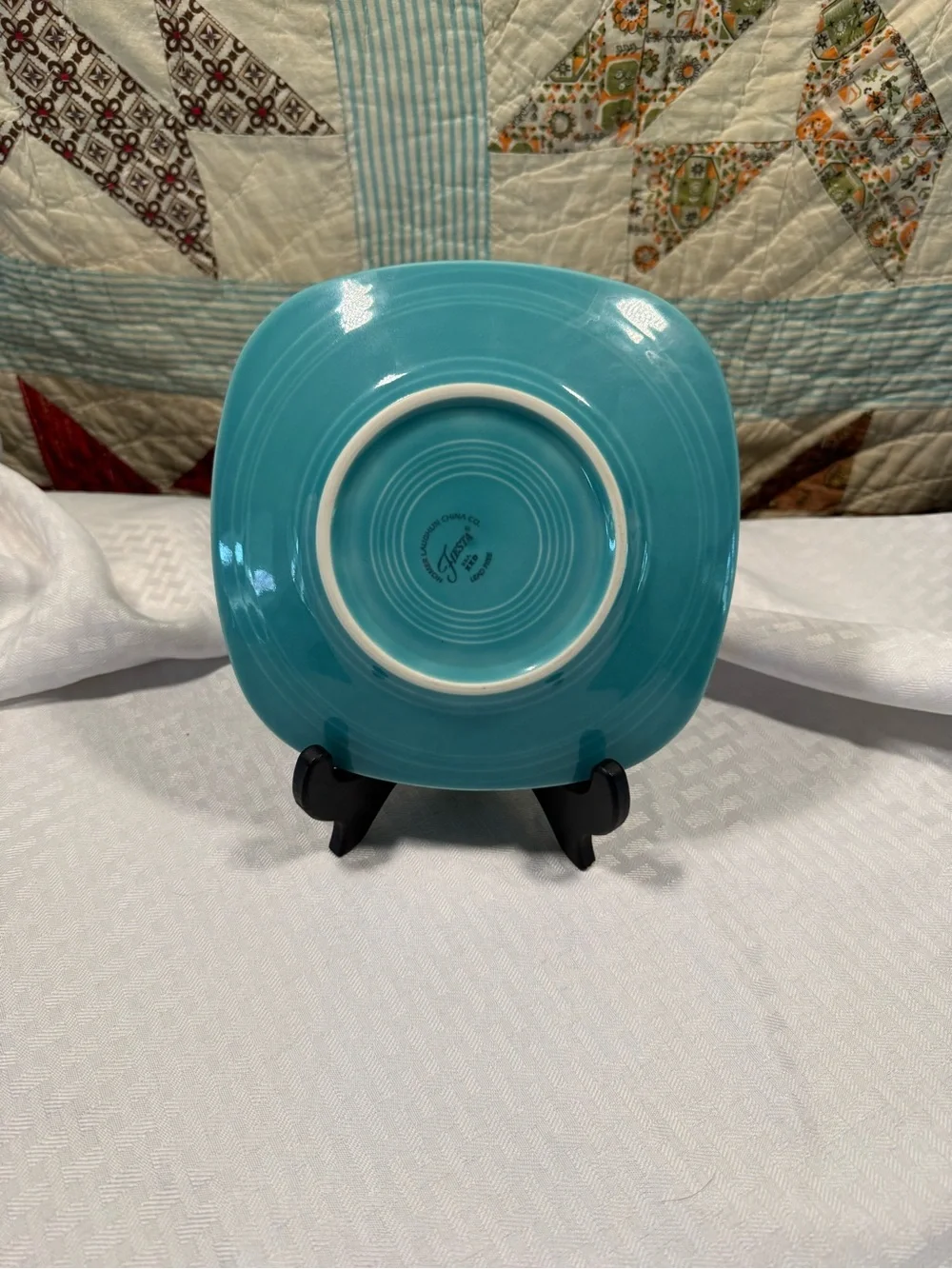 Fiestaware Turquoise Square Salad Plate
